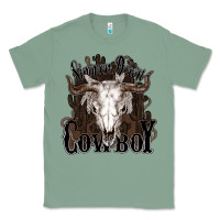 Sage Simmer down Cowboy Classic Tee - HowdyJamesFarm