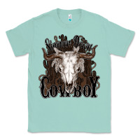 Seafoam Simmer down Cowboy Classic Tee - HowdyJamesFarm