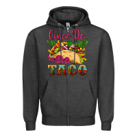Charcoal Heather cinco de taco Zipper Hoodie - Artiststas