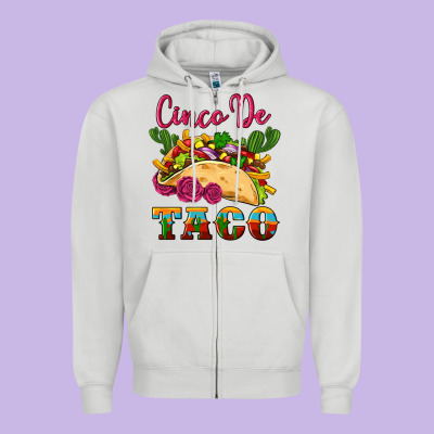 Cinco De Taco Zipper Hoodie Designed By Artiststas