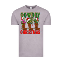 Vintage Zinc cowboy christmas boots cactus Vintage Tee - CowGirlArtShop