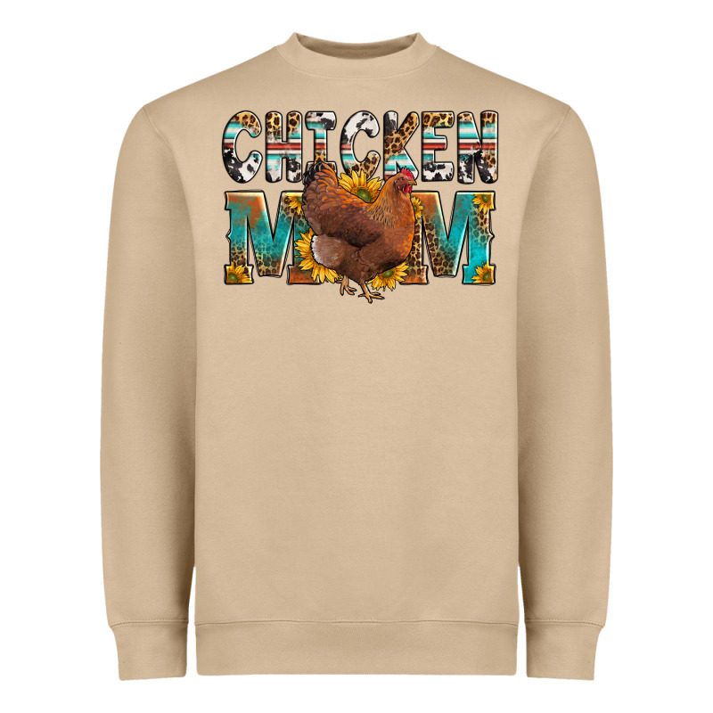 Chicken Mom Heavyweight Sweatshirt by LillyAllenDesigns | Teevron