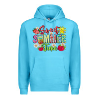 Ocean Blue Sweet Summer Time Premium Hoodie - CowhideDigitalArt
