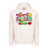 Pale Pink Sweet Summer Time Premium Hoodie - CowhideDigitalArt