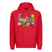 Red Sweet Summer Time Premium Hoodie - CowhideDigitalArt