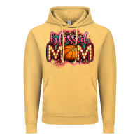 Vintage Mustard blessed basketball mom lightbulb letters Vintage Hoodie - OliviaCreatesArt