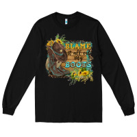 Black Blame It All On My Boots Long Sleeve Tee - FaDigitalArtStudio