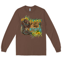 Chestnut Blame It All On My Boots Long Sleeve Tee - FaDigitalArtStudio