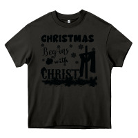 Asphalt Christmas Begins With Christ Heavy Core Tee - Bettercallsaul