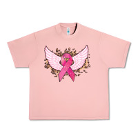 Salmon Cancer ribbon angel wings Cancer Awareness Urban Heavy Tee - HowdyJamesFarm