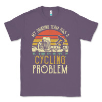 Lavender my drinking team has a cycling problem cotton t shirt funny dad gift c Classic Tee - longCreatives