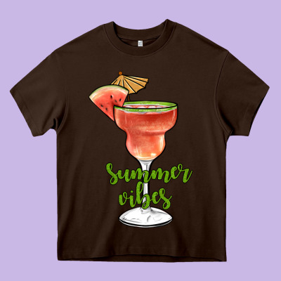 Summer Vibes Heavy Core Tee Designed By Jahusdesignshop