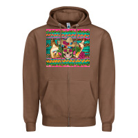 Chestnut mexican tequila skull roses cactus sombrero Zipper Hoodie - Artiststas