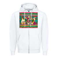 White mexican tequila skull roses cactus sombrero Zipper Hoodie - Artiststas