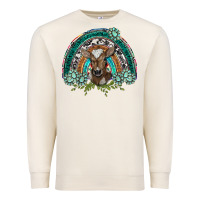 Sandshell turquoise gemstones brown baby cow  rainbow Premium Sweatshirt - BarkalooDesign