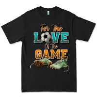 Black For the love of the game Soccer Premium Tee - NancyCooperArtShop