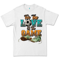 White For the love of the game Soccer Premium Tee - NancyCooperArtShop