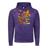 Cloud Purple mardi gras love olivia Vintage Hoodie - OliviaCreatesArt