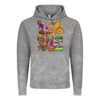 Cloud Rock mardi gras love olivia Vintage Hoodie - OliviaCreatesArt