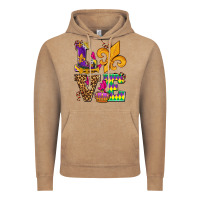 Vintage Coffee mardi gras love olivia Vintage Hoodie - OliviaCreatesArt
