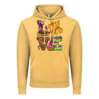 Mardi Gras Love Olivia Vintage Hoodie | Teevron
