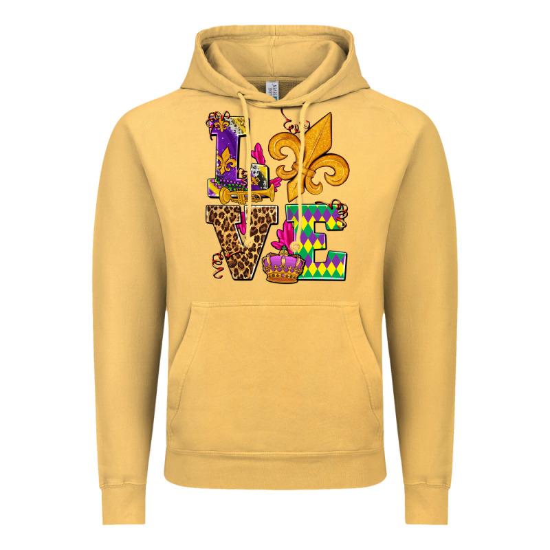 Mardi Gras Love Olivia Vintage Hoodie by OliviaCreatesArt | Teevron