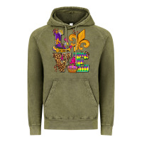Vintage Olive mardi gras love olivia Vintage Hoodie - OliviaCreatesArt