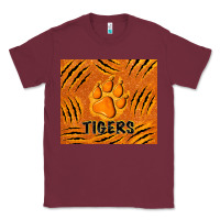 Burgundy tiger paws Classic Tee - TumblerDesignByShophia