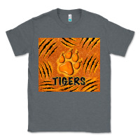 Charcoal Heather tiger paws Classic Tee - TumblerDesignByShophia