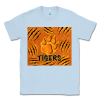 Dusty Blue tiger paws Classic Tee - TumblerDesignByShophia