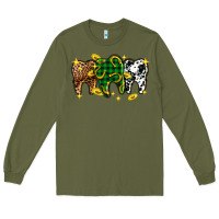Army Green St. Patrick's Day Dental Long Sleeve Tee - OliviaCreatesArt