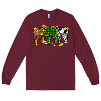 Burgundy St. Patrick's Day Dental Long Sleeve Tee - OliviaCreatesArt