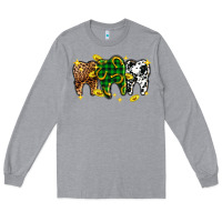 Heather Grey St. Patrick's Day Dental Long Sleeve Tee - OliviaCreatesArt
