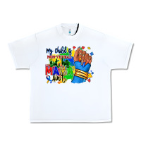 White my child is non verbal but his mama aint afro Urban Heavy Tee - RanaPortraitStore