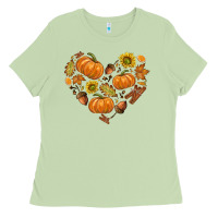 Matcha Fall Heart Ladies Tee - texasbilliewilder