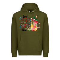 Army Green Sweet Summer Time Premium Hoodie - CowhideDigitalArt