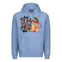 Colony Blue Sweet Summer Time Premium Hoodie - CowhideDigitalArt