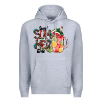 Heather Grey Sweet Summer Time Premium Hoodie - CowhideDigitalArt