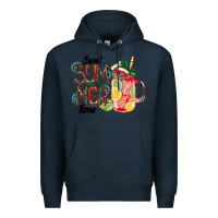 Navy Sweet Summer Time Premium Hoodie - CowhideDigitalArt
