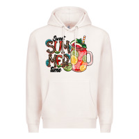 Pale Pink Sweet Summer Time Premium Hoodie - CowhideDigitalArt