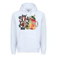 White Sweet Summer Time Premium Hoodie - CowhideDigitalArt