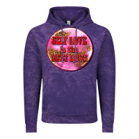 Cloud Purple self love is the best love olivia Vintage Hoodie - OliviaCreatesArt