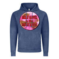 Vintage Denim self love is the best love olivia Vintage Hoodie - OliviaCreatesArt
