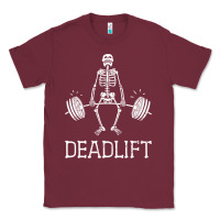 Deadlift Funny Halloween Skeleton Weight Lifting Workout Classic Tee | Teevron