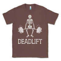 Chestnut deadlift funny halloween skeleton weight lifting workout Classic Tee - longCreatives
