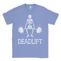 Colony Blue deadlift funny halloween skeleton weight lifting workout Classic Tee - longCreatives