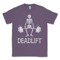 Lavender deadlift funny halloween skeleton weight lifting workout Classic Tee - longCreatives