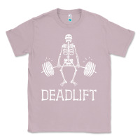 Lilac deadlift funny halloween skeleton weight lifting workout Classic Tee - longCreatives