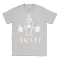 Moon Dust deadlift funny halloween skeleton weight lifting workout Classic Tee - longCreatives
