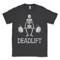 Smoke deadlift funny halloween skeleton weight lifting workout Classic Tee - longCreatives